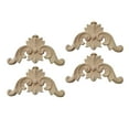 thumbnail image 2 of 4Pcs Wood Appliques DIY Carving Decal Ornament Frame for Drawer Mirror Decor 10cmx10cmx0.8cm, 2 of 8