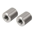 thumbnail image 3 of M5x0.8mm 304 Stainless Steel Metric Threaded Round Coupling Connector Nuts 20pcs, 3 of 5