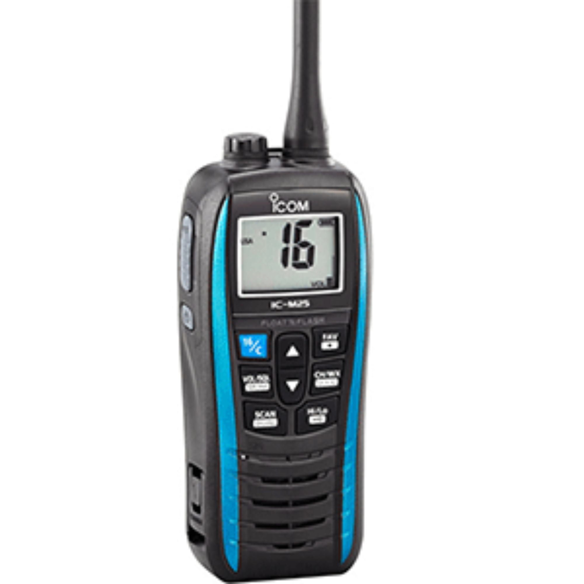 8" Marine Blue and Black M25 Floating VHF Radio 5W