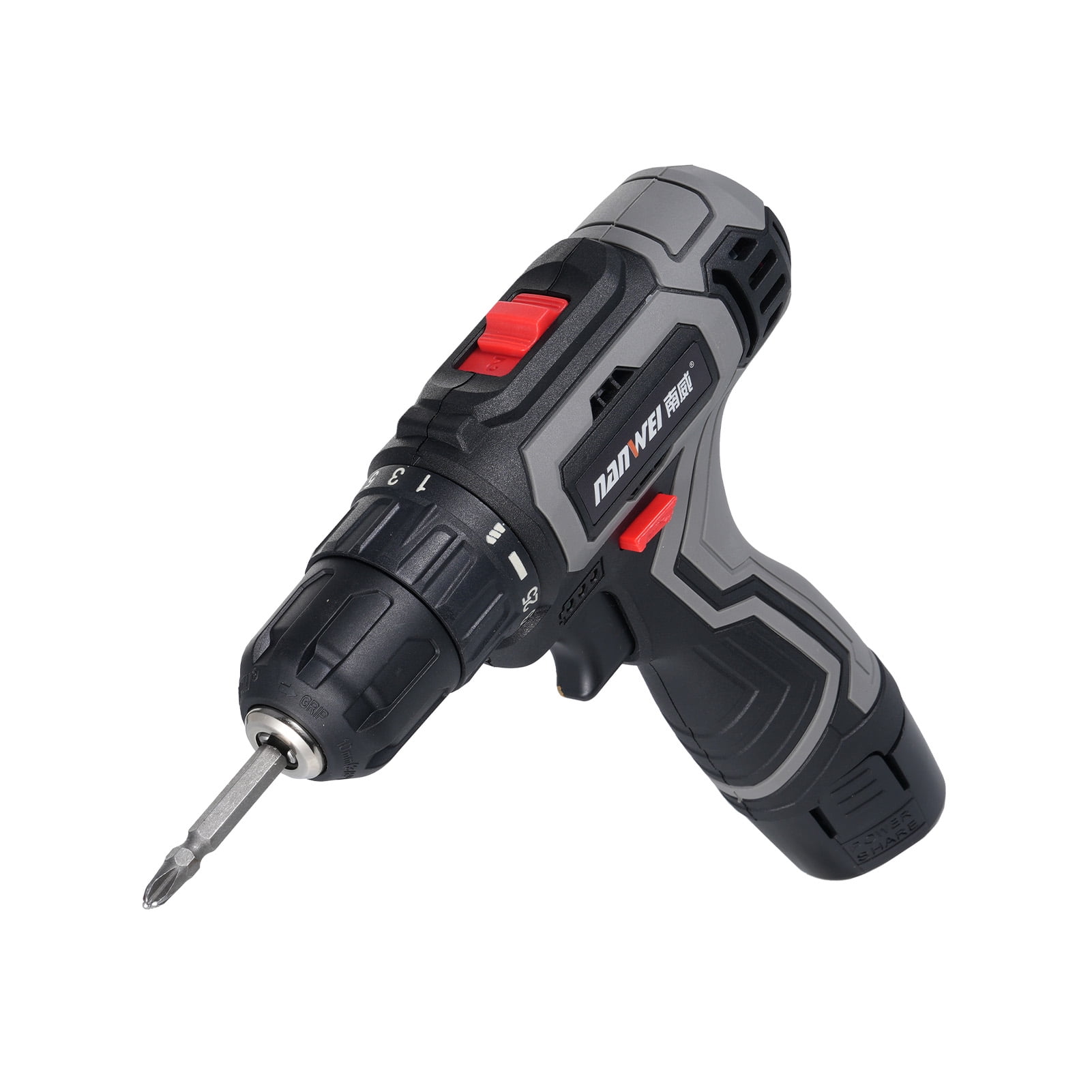 Electric Cordless Drill Sets Electric Drill 25+1  Setting For Home Reconstruction, DIY Handicrafts, Woodworking, Landscaping Work, Car Maintenance 2PCS 16.8V 1500mah Battery,