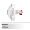 thumbnail image 3 of Unique Bargains Boutons d'Arcade ABS Transparence Boîte Octogonale Convexe Ronde pour Console de Jeu DC 12V Blanc, 3 of 7