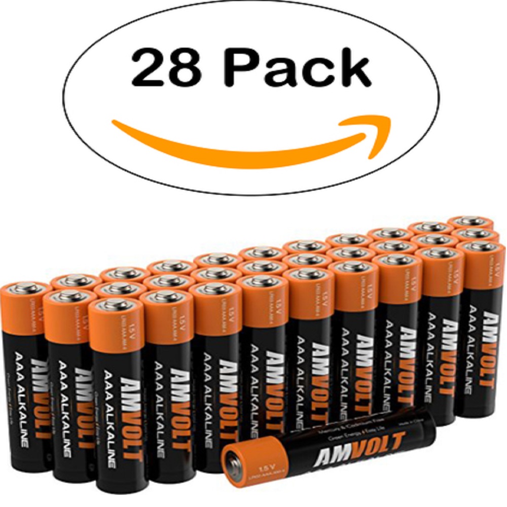 AAA Amvolt Batteries Premium LR6 Alkaline Battery 1.5 V Non Rechargeable for Clocks Remotes 28