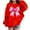 Red, variant on Lorytime Christmas Hoodies for Kids Boys Girl Bow Sweatshirt Long Sleeve Pullover Drop Shoulder Soft Tops Red 4 Years
