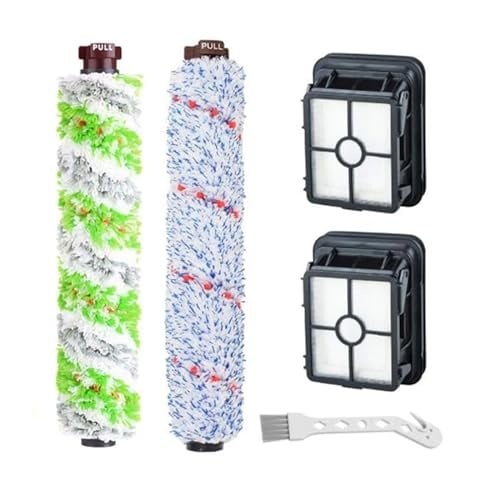 Roller Brushes Filters Kit Compatible for Bissell CrossWave Pet Pro Wet Dry Vac Vacuum Cleaner Spare Parts Replacement Accessories