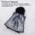 thumbnail image 4 of Qarigey Gorras de moda de de punto con brillo metálico de invierno, sombreros de otoño, accesorios para bolas de pelo con pompón, ciclismo Sombreros plata Qarigey AP010185-01, 4 of 6