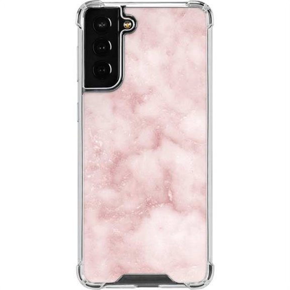 Skinit Marble Blush Marble Galaxy S22 Plus Clear Case