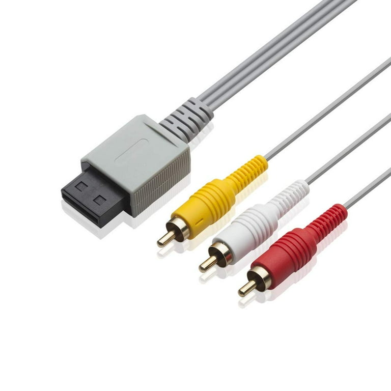 Heldig AV Cable for Wii Wii U, 6FT Composite 3 RCA Gold-Plated