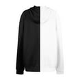 thumbnail image 3 of SEAOPEN Clearance 2024 Teen Girls Fleece Hoody Sweatshirts Juniors Trendy Colorblock Hoodies Cute Drawstring Pullover Boyfriend Oversized Sweatshirt with Pockets S-3XL, 3 of 4