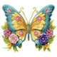 thumbnail image 1 of 5D DIY Taladro Parcial en Forma Especial Mariposa 30x30cm, 1 of 9