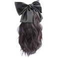 thumbnail image 1 of Yanonmyfd Fashion Curly Hair Clip on Ponytail Extensions Updohair Jaw Synthetic Fountain Wigs Girl Decors Natural, 1 of 12