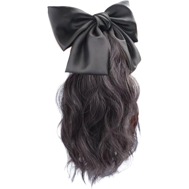 Yanonmyfd Fashion Curly Hair Clip on Ponytail Extensions Updohair Jaw Synthetic Fountain Wigs Girl Decors Natural