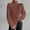 Brown, variant on Odbmxy Sweaters for Women Long Sleeve Turtleneck Winter Sweaters for Women Brown Solid Color Comfy Loose Knitted Sweaters