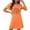Orange, variant on Sakmal Halloween Nightgowns Women Comfy Plus Size Short White Loungewear Short Sleeve Ghost Print Nightgowns for Women