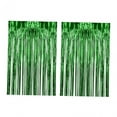 thumbnail image 5 of S SERENABLE 2Pcs Foil Fringe Curtains Foil Curtain Backdrop Party Decorations Photo Background Backdrop for Anniversary Birthday Carnival Green, 5 of 8