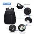thumbnail image 3 of Mochila Escolar Mujer Hombres Moda Mochilas Impermeable Juvenil Estudiante Casual Con Compartimento Para Laptop Color Negro, 3 of 8