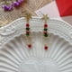 thumbnail image 5 of 1 par de pendientes de tuerca de Navidad JAMW pendientes de árbol de Navidad para mujer joyería artística de vacaciones de estrella Sencillez, 5 of 5