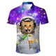 thumbnail image 3 of Camisas hawaianas de verano para hombre, camisa de playa con estampado 3D de gato divertido, camisa informal de manga corta con botones, vestido Aloha, ropa, 3 of 4