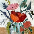 thumbnail image 2 of Maria, Robin 12x12 White Modern Wood Framed Museum Art Print Titled - Prettty Jar Flowers, 2 of 4
