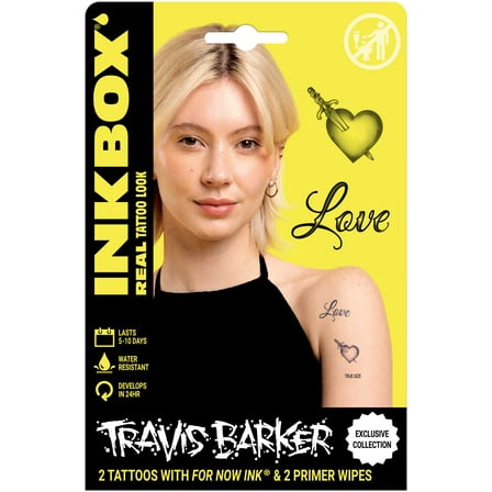 Inkbox Temporary Tattoos, Love Sword, 2 Pack