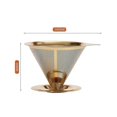 thumbnail image 4 of Coffee Filter Stainless Steel Pour Over Coffee Dripper Reusable Paperless Coffee Cone Filter for Home, 4 of 5