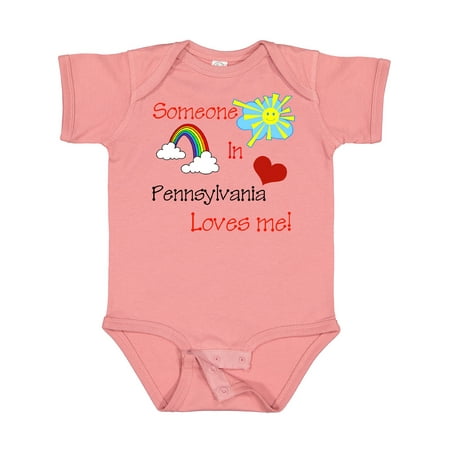

Inktastic Someone in Pennsylvania Loves Me! Gift Baby Boy or Baby Girl Bodysuit