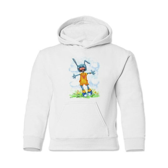 Funny Bunny Hoodie Juniors -Image by Shutterstock, Small