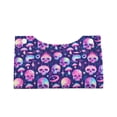 thumbnail image 4 of Lsque Skull rainbow color Printed Long Tissue Box Cover Holder, Facial Paper Organizer Dispenser,Triangle with Bottom Belt, PVC Leather Decorative Organizer, 4 of 9