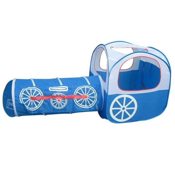 Kids Play Train Tent 2 Colors 2-IN-1 Plegable Kids Baby Toddler Pop Up Play House Train Tent Kids Play Tunnel, Juguetes Interactivos Para Niñas Al Aire Libre Niños De Interior ANGGREK Otros