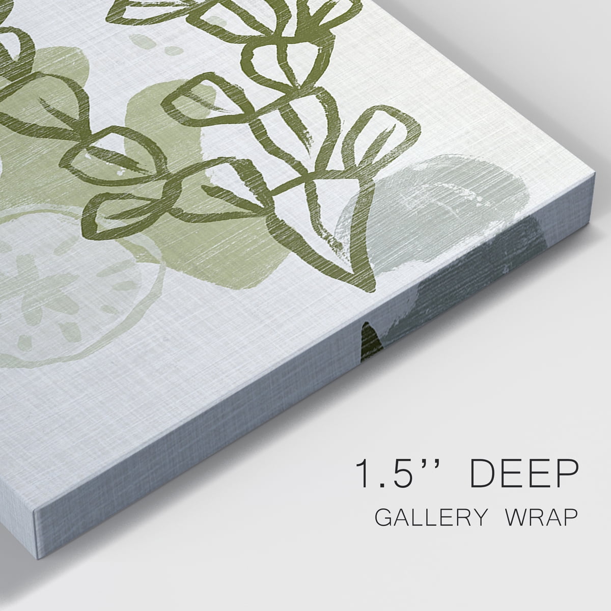 Coral Blockprint I Premium Gallery Wrapped Canvas - Ready to Hang - 40 x 60 Each