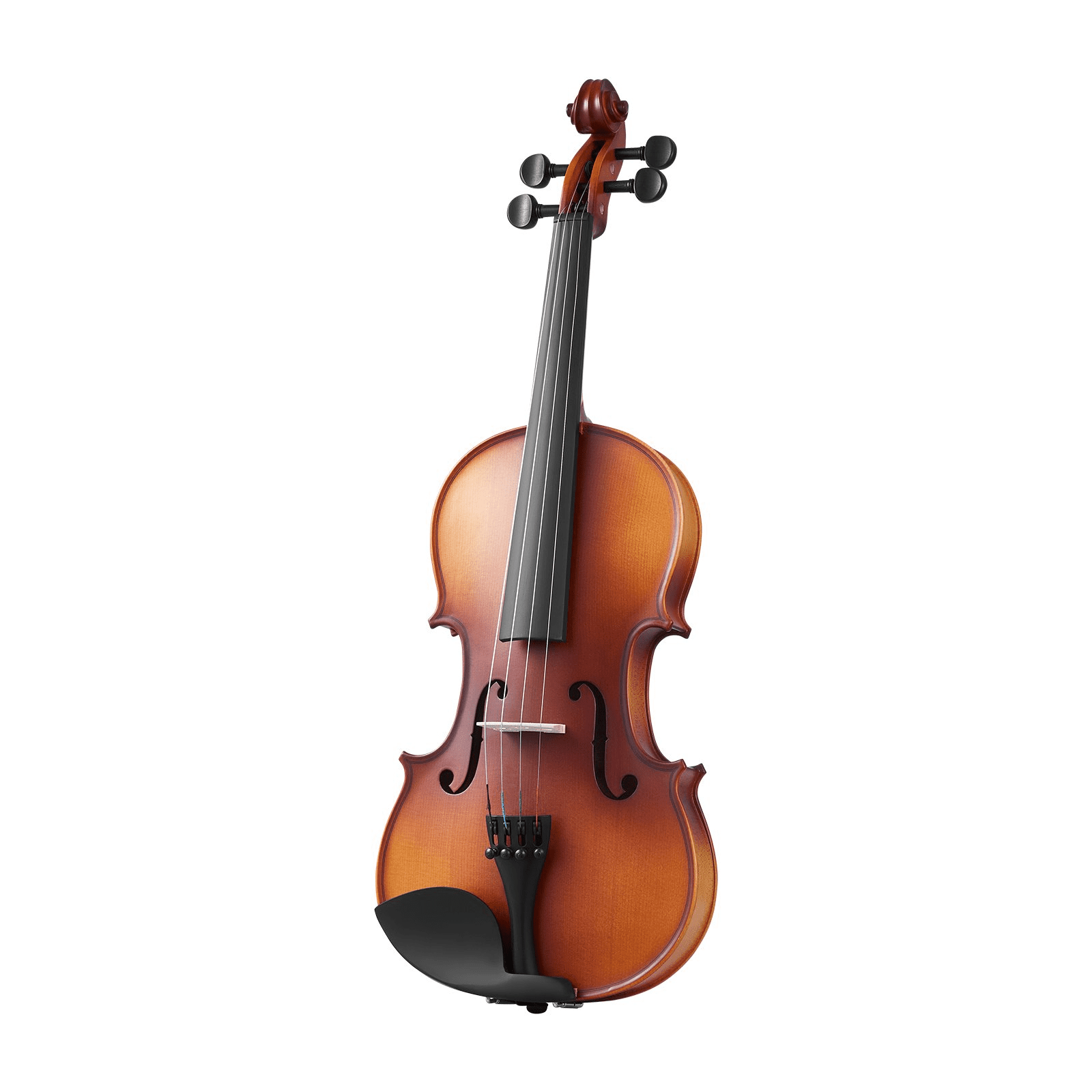 Violin 4/4 Full Size Fiddle Set Solidwood for Beginners Matte Brown