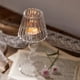 thumbnail image 5 of Lámpara de Escritorio de Cristal Transparente de Estilo Europeo, Vela con Diseño de Rayas de Patas Altas, Decoración para Bodas y Hogar, Elegante Lámpara de Vela para Sala de Estar con Descuento., 5 of 6