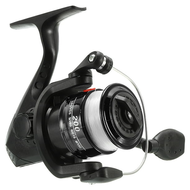 Carrete de pesca Uxcell, carretes de pesca ultra suaves y potentes con líneas de pesca, negro
