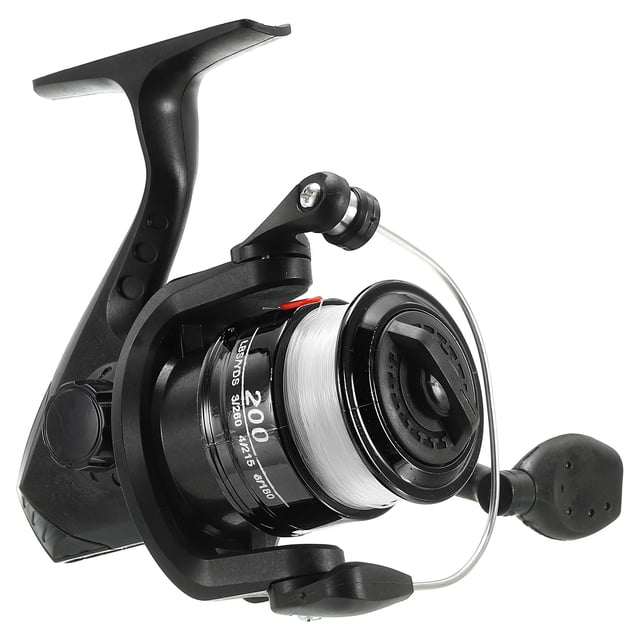 Carrete de pesca Uxcell, carretes de pesca ultra suaves y potentes con líneas de pesca, negro
