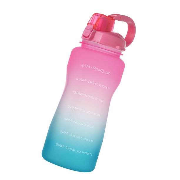 Ounissouiy Botella de agua deportiva caliente 2000ml Botella para beber al aire libre Taza de té de viaje Viaje al aire libre Portátil a prueba de fugas Teteras No.01