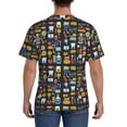 thumbnail image 3 of Vsdgher Teeth Print Men's Dry Fit Mesh Athletic Shirts Moisture Wicking Tennis T-Shirt Tops, 3 of 9