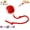 Red, variant on Rollipet Cat Toy, Rollie Pet Cat Toy, Rollipet Interactive Pet Toy, Interactive Cat Toys Ball for Indoor Cats Fast Rolling on Carpet, 360° Automatic Rolling Ball Toy for Dog/Cat