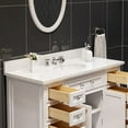 thumbnail image 6 of Water Creation Derby 48" Wood Single Bathroom Vanity in Pure White and Chrome, 6 of 8