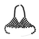 thumbnail image 3 of Tops cortos de lentejuelas, top halter, bralette de tela, ropa de baile, festival, rave, verano Largo 90cm a 105cm, 3 of 8