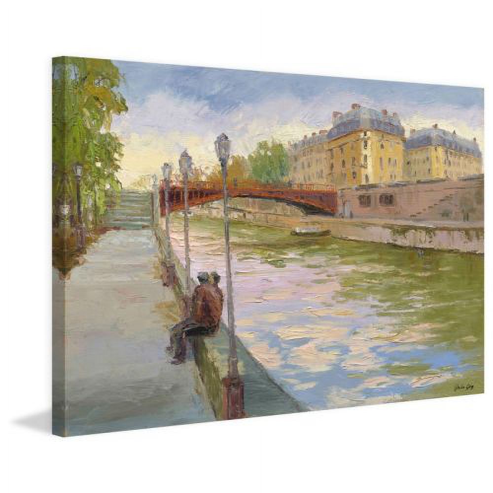 "Evening on the Canal" Painting Print on Wrapped Canvas