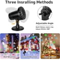 thumbnail image 3 of TOPCHANCES Christmas Snowflake Projector Lights, Waterproof Moving Snowflake Light Indoor & Outdoor Landscape Spotlight for Home Garden Patio Decoration (Multicolor Snowflake), 3 of 10