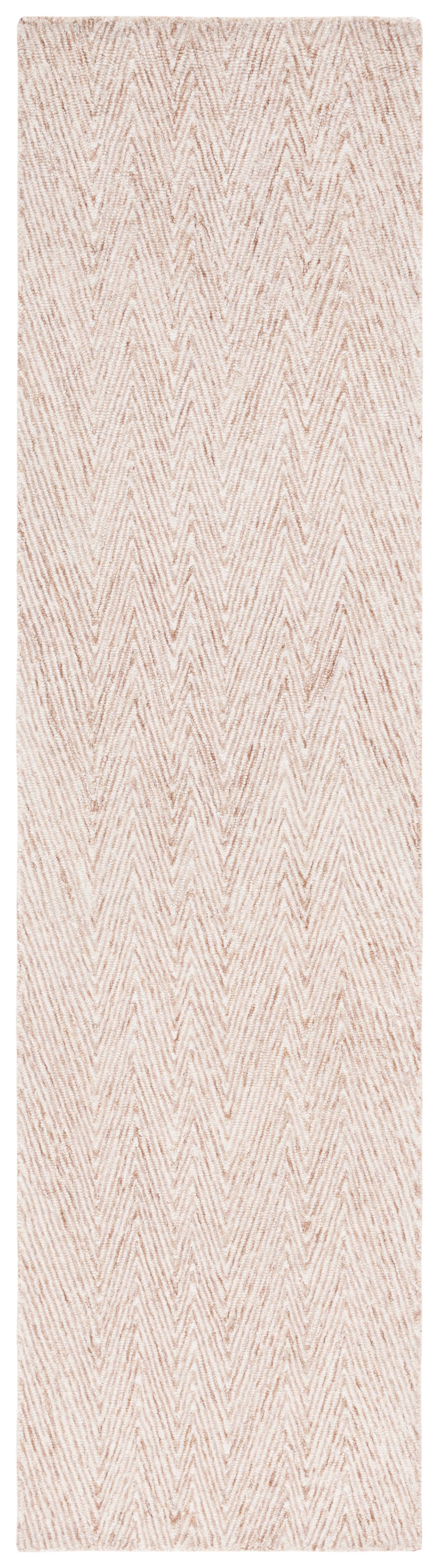 SAFAVIEH Abstract Celina Chevron Runner Rug, Brown/Ivory, 2'3" x 9'