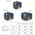 thumbnail image 6 of Toaster Cover 2 Slice, Navy Blue Christmas Dustproof Bakeware Oven Protector with Top Hook, Snowman Xmas Tree Snowflake Gifts Elk Waterproof Small Kitchen Appliance Toasters Dust Cover, 11"x6"x8", 6 of 9