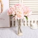 thumbnail image 2 of Ramo de flores de hortensias artificiales, flores de seda, boda, fiesta nupcial, decoración del hogar (rosa), 2 of 3