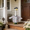 thumbnail image 1 of 23 Inch Porch Goose Outfit Costume Set with Hat, Multicolor Football Print, Polyester Geese Clothes for Outdoor Lawn Decor, 1 Set, 1 of 6