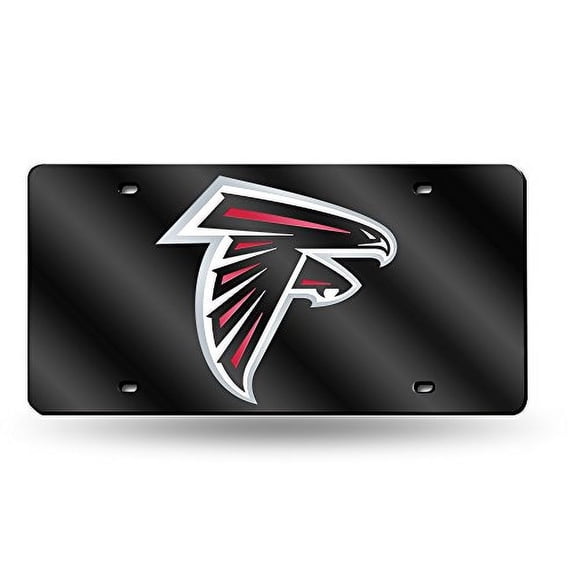 Rico Industries Placa de Licencia Metálica con Láser de los Atlanta Falcons de la NFL, 6 x 12"