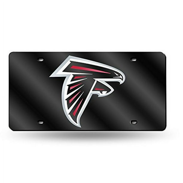 Rico Industries Placa de Licencia Metálica con Láser de los Atlanta Falcons de la NFL, 6 x 12"