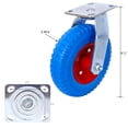 thumbnail image 7 of Yesurprise Pneumatic Caster Wheel, Caster Wheels with Swivel Plate, Heavy Duty Caster Wheels for Workbench Cart Furniture, Load Capacity 350LBS Per Wheel, 7 of 7