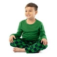 thumbnail image 2 of Fruit of the Loom Boy's Long Sleeve Fleece Pajama Set, 2-Piece, Sizes 4-16, 2 of 9