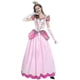 thumbnail image 1 of Women"s Super Mario Peach Cosplay Costume Pink Princess Dress + Gloves + Headdress Outfits Set Carnival Party, 1 of 4