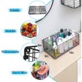 thumbnail image 2 of Wall Mount Wire Basket for Organizing, X-cosrack Cabinet Pantry Basket Mesh Bin with Handles for Kitchen Bathroom Laundry Patent Design - 3 Pack -16" x 9" X 6", 2 of 8